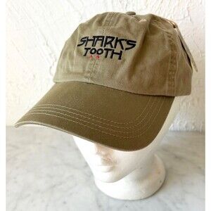 Shark's Tooth Khaki Cotton Baseball Cap-Newport Cap by Ahead-Adjustable One Size